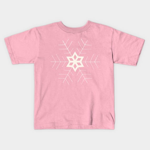 Snow Flake 2 Kids T-Shirt by littlemoondance